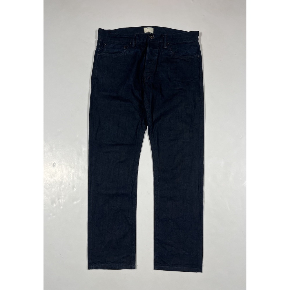 Simon Miller Gunnison Jeans Mens 34x34 (Fits 36x31) Blue Selvedge Denim Narrow